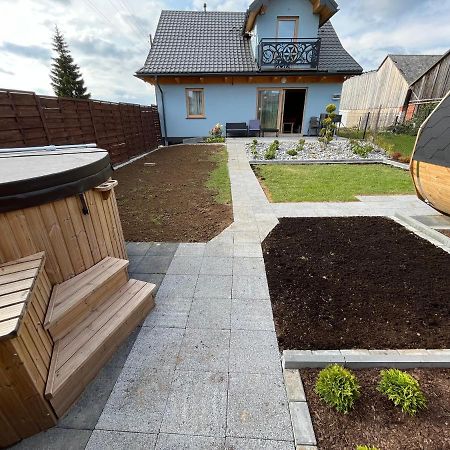 Osada Marcowa - Niebieski Domek Z Sauna & Jacuzzi Zakopane Kültér fotó